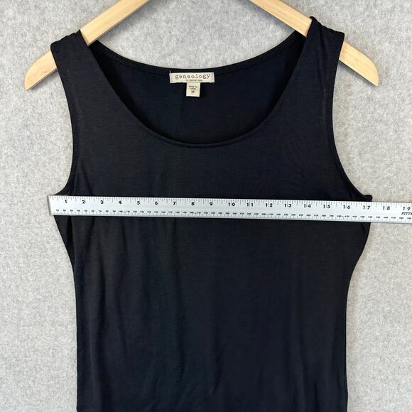 Genealogy Fashion DNA Top Womens Size Medium Black Sleeveless Pullover Tank - Picture 4 of 7